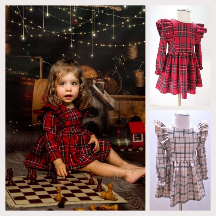 Sukienka czerwona, święta rozmiar 86 - 128