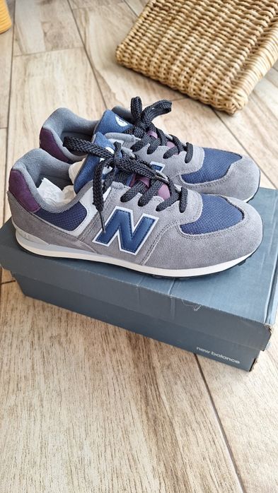 Nowe New Balance 574 NB buty skóra skórzane 40 25cm chłopięce damskie