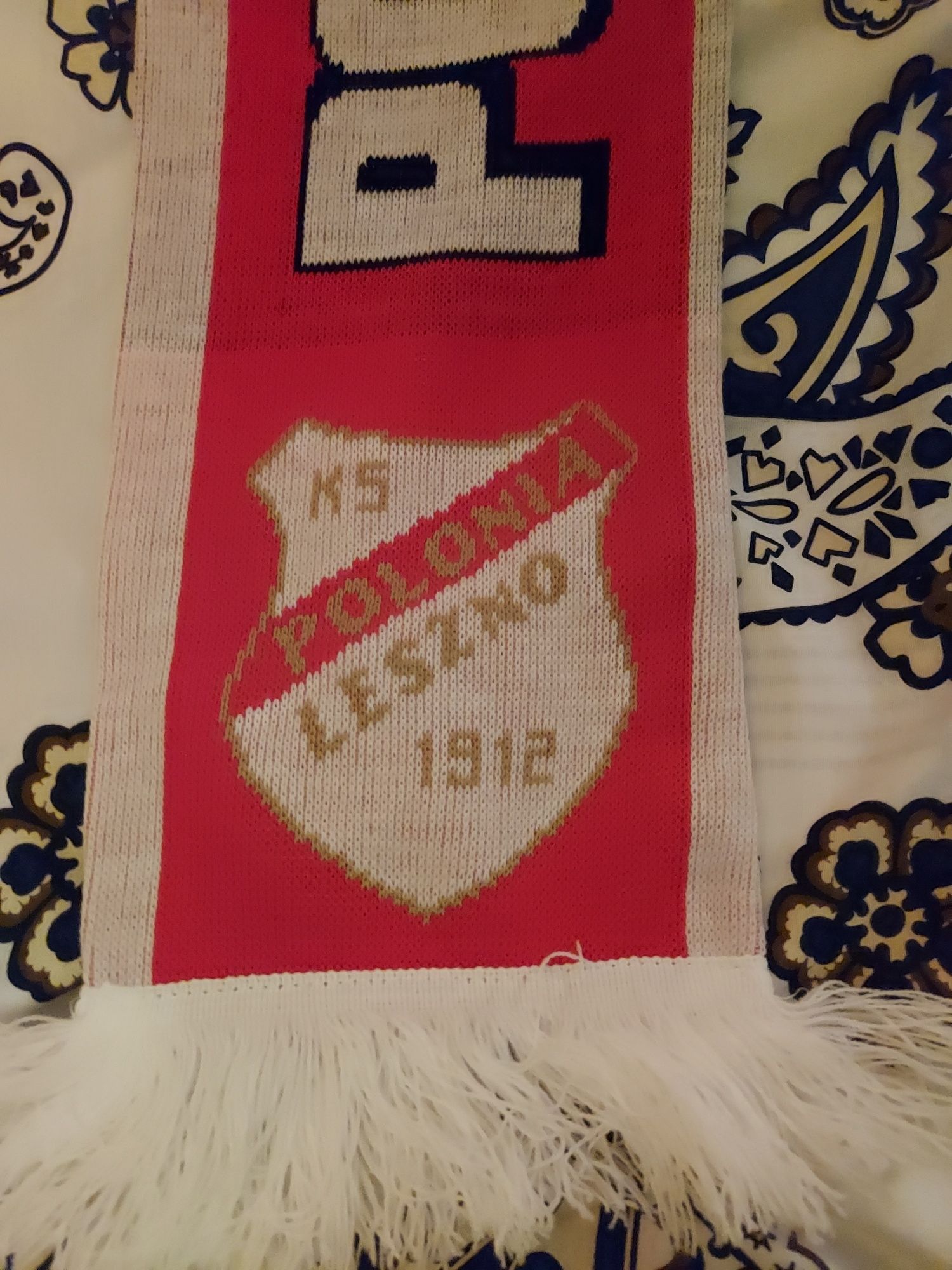 UNIKAT! Szalik kibica KS Polonia Leszno 1912 Koszykówka Polski Sport