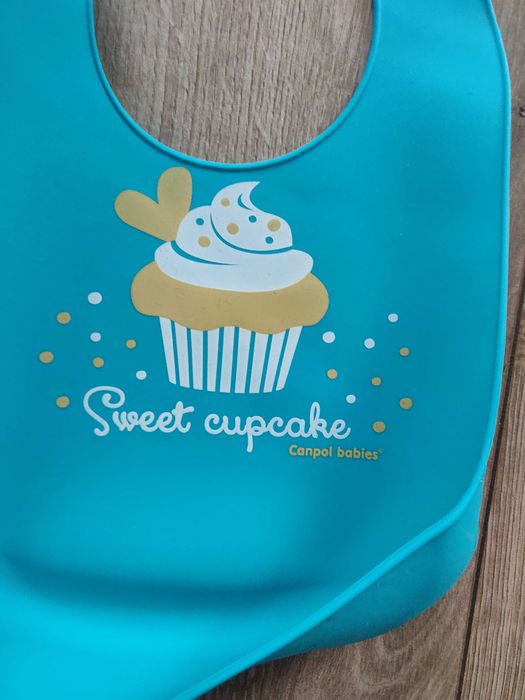 Слюнявчик силиконовый для кормления Canpol babies. новый