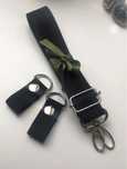 Zestaw zaczepy + pasek czarny nero o bag chase glam moon ml pocket
