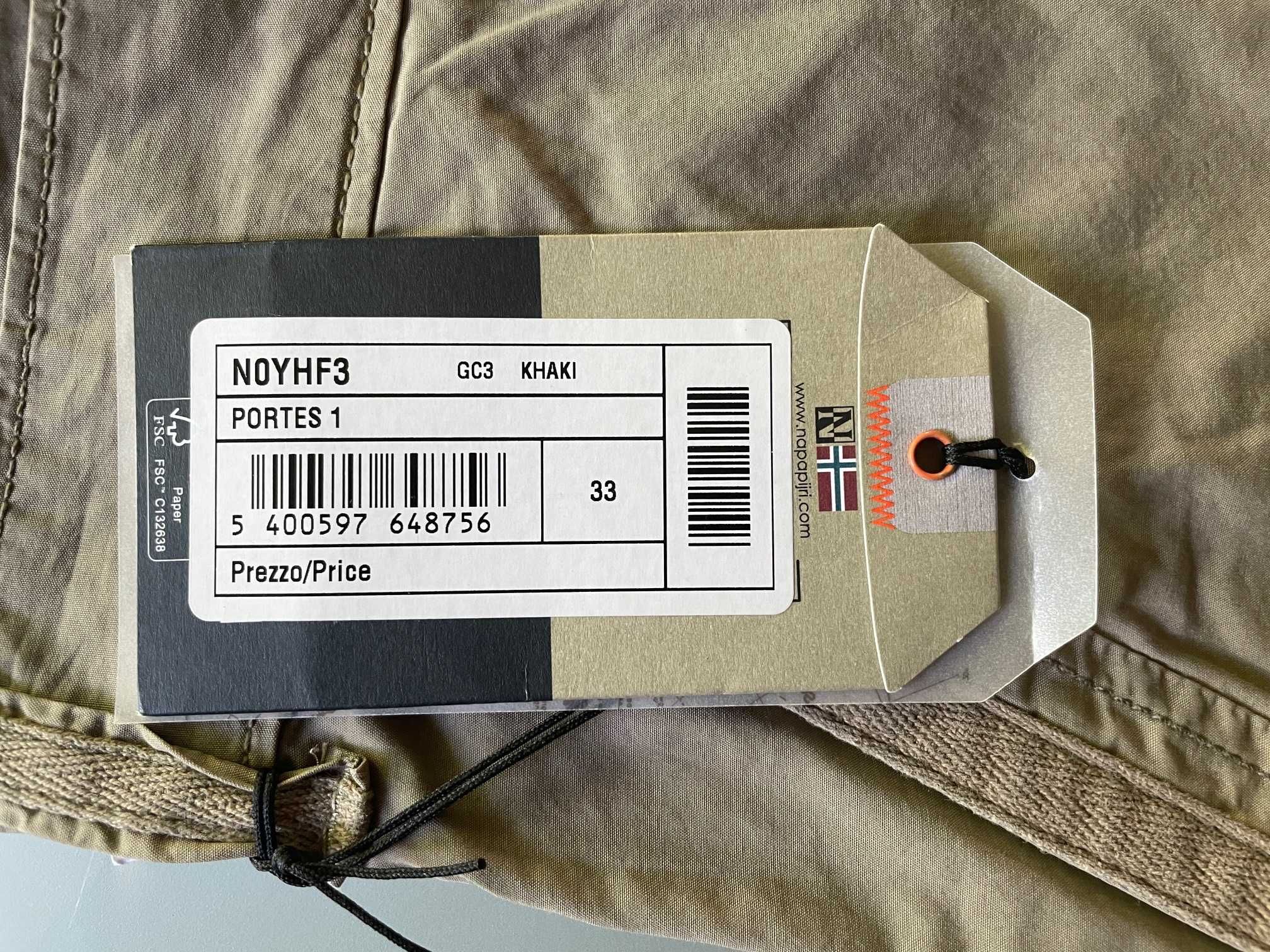 Spodenki / bojówki NAPAPIJRI Noto Khaki r. 33