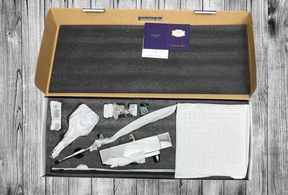 Душевая система с термостатом Faop A2409-40, тропический душ 300х300 м