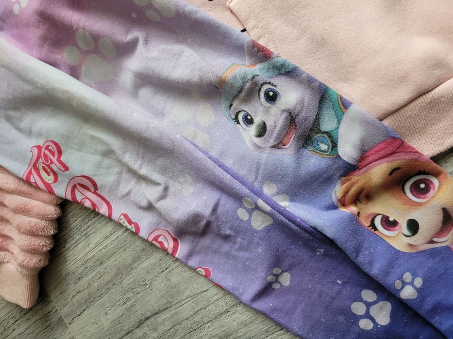 Zestaw bluza getry ocieplane 122/128 cm