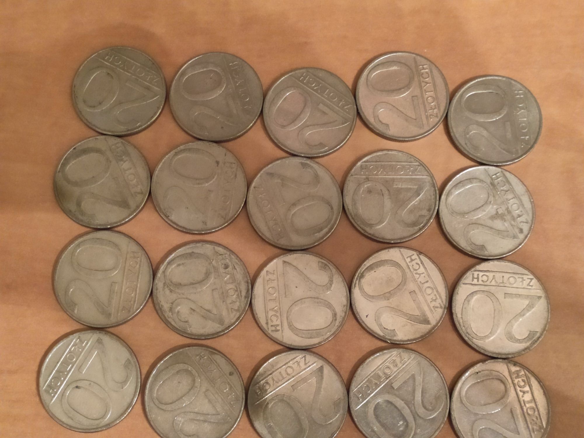 20 monet 20 złotych PRL '86 r