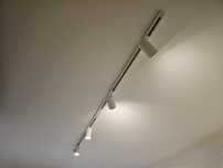 lampa biała szyna