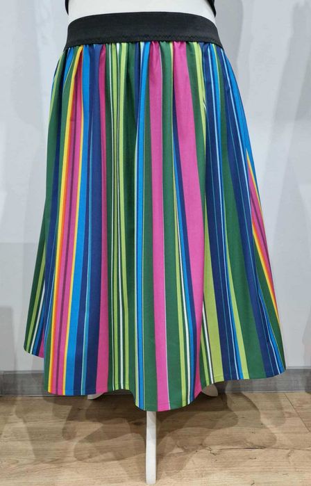 Spódnica ludowa, pasiak bawełniany, 3XL(46)