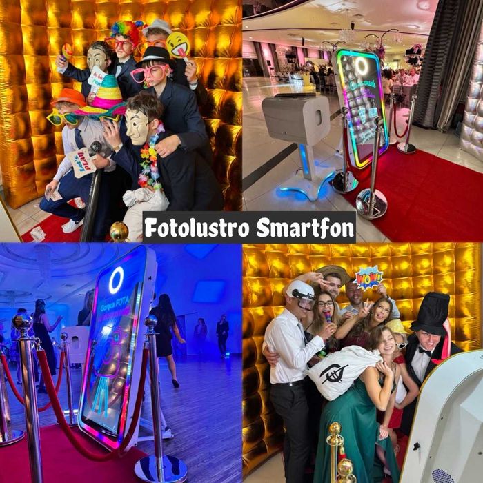 7 automatów fotolustro fotobudka led retro 360 overhead ai glambot