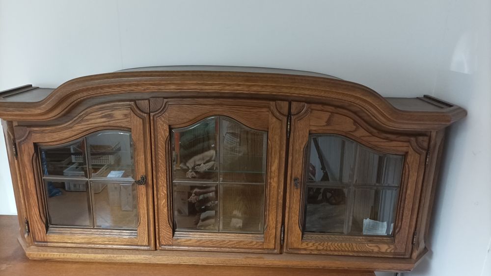 Witryna wisząca lite drewno