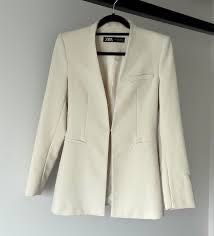 Стильний піджак / блейзер кремового кольору (розмір S)