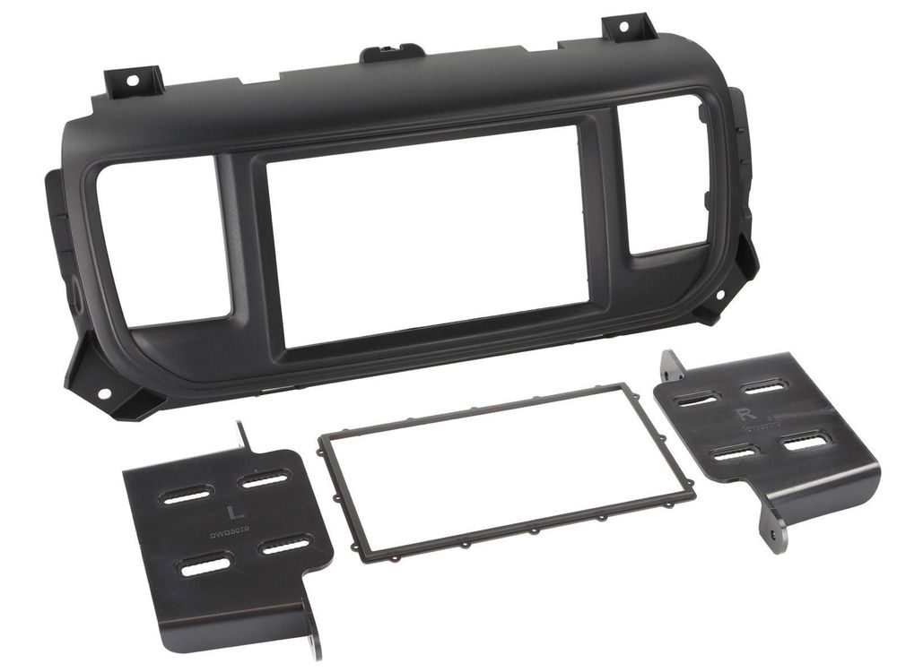 MOLDURA PRETO PARA RADIO 2-DIN CITROEN TOYOTA OPEL PAUGEOT