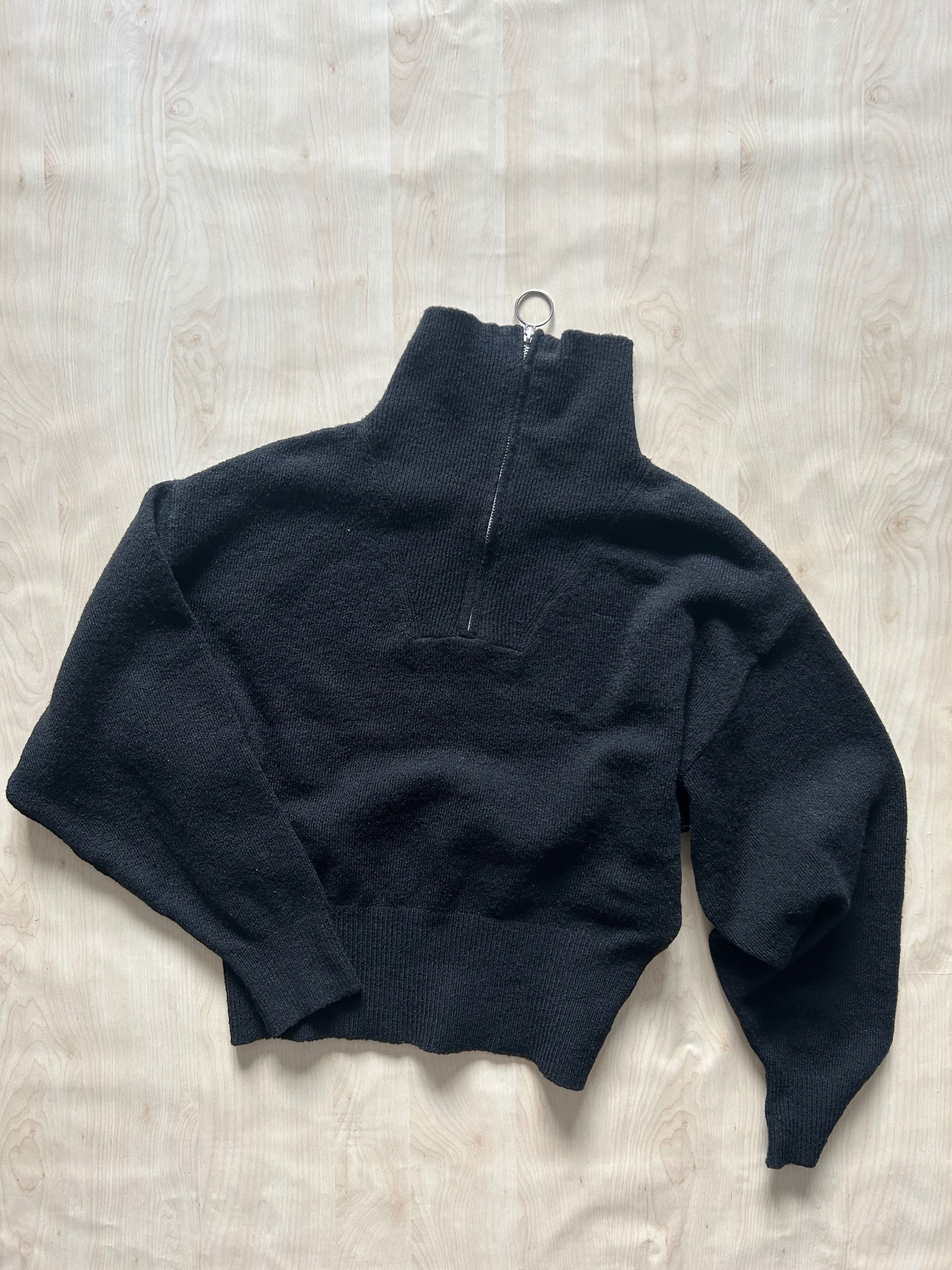 Светр з коміром чорний H&M