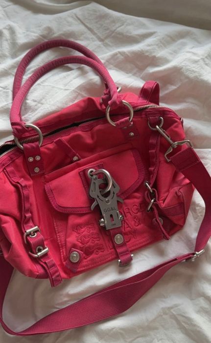 Сумка ggl рожево-червона