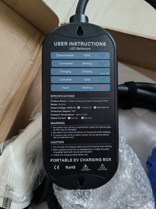 Зарядка EV Charger для електромобіля Type 1 (7 кВт 32 А)