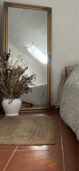 Espelho dourado Novo de grande dimensão