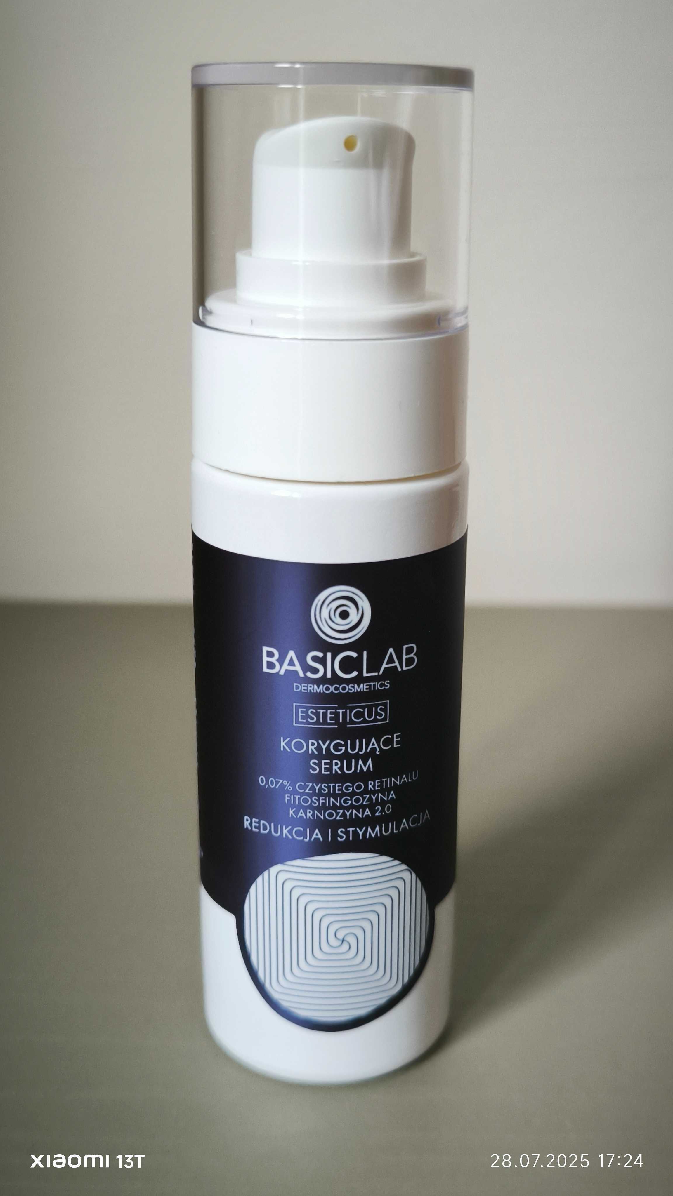 BasicLab – Korygujące serum z retinalem 0,07%; 30 ml.