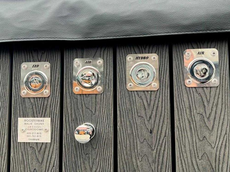 Balia bania hot tub jacuzzi ogrodowe całoroczne opalane drewnem masaż