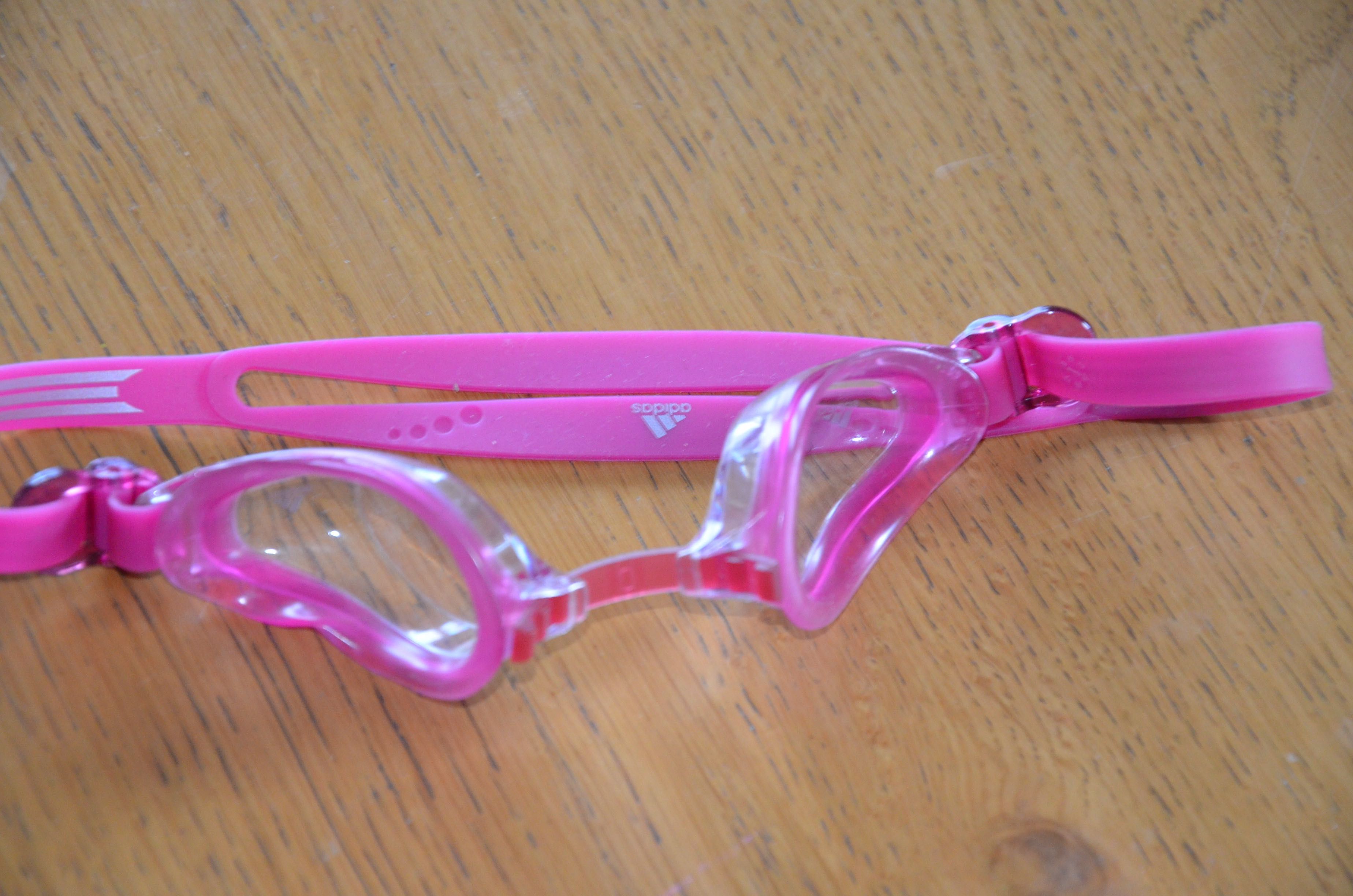 okulary do pływania Adidas różowe