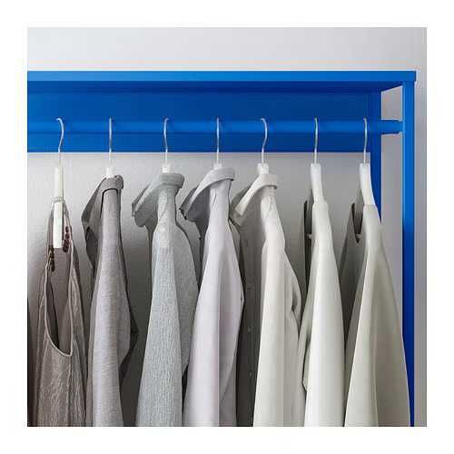 Ikea PLATSA otwarty moduł na ubrania 80x40x120 cm niebieski 605.596.41
