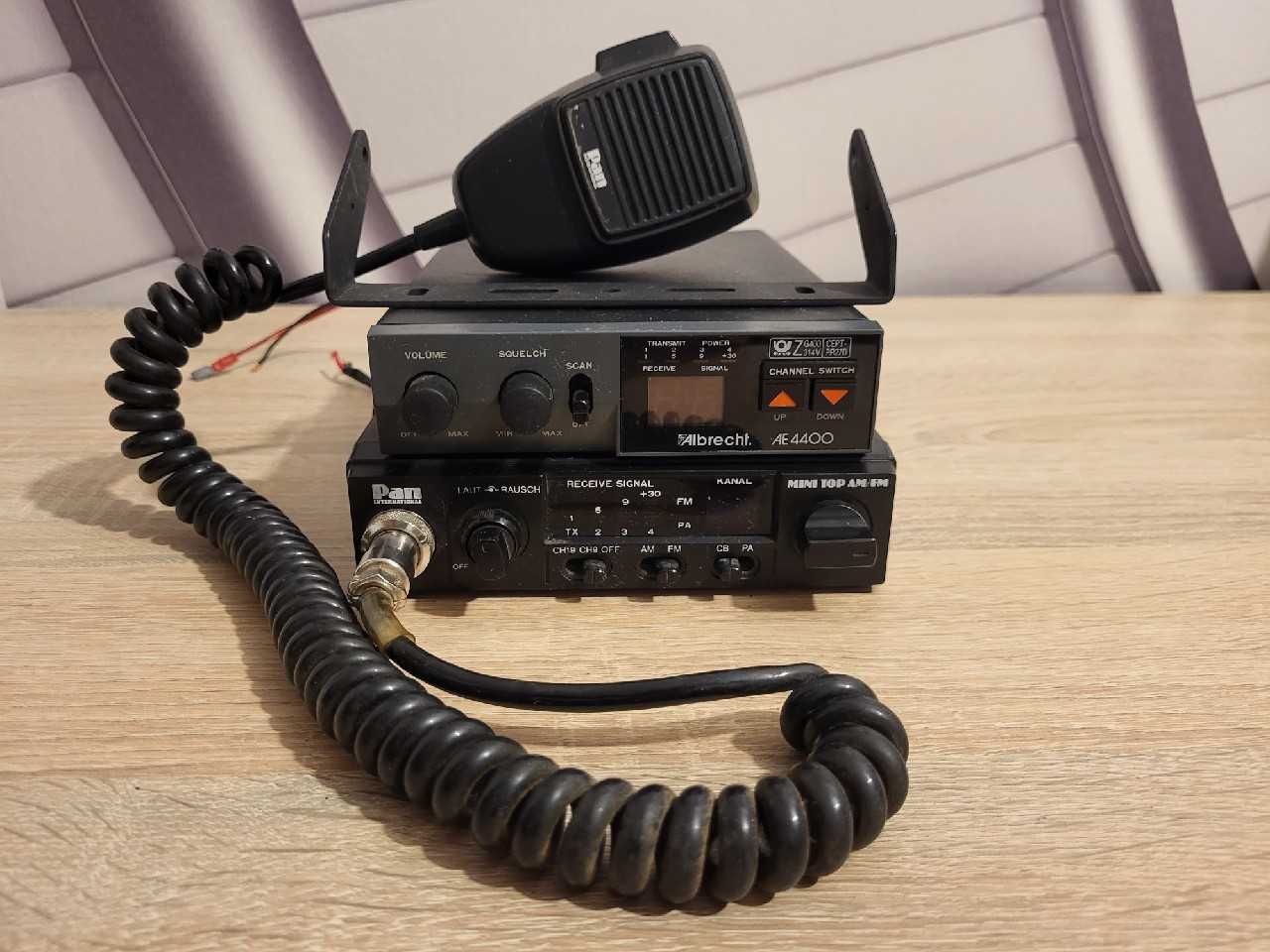 Zestaw 2szt. CB Radio Pan Mini Top AM FM Albrecht AE4400 radiotelefon