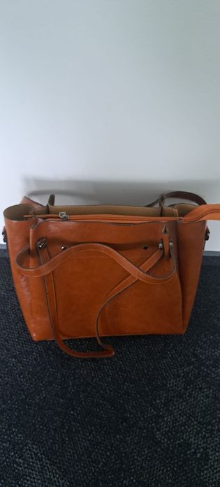 Torba skóra naturalna karmel camel