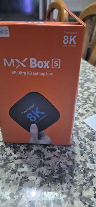 Mx box  s 8k em caixa