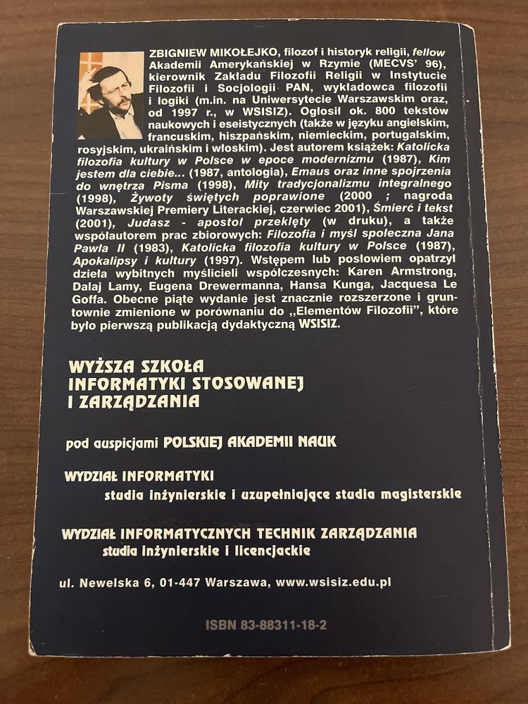 Zbigniew Mikołejko, Elementy Filozofii