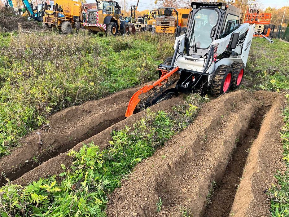 Piła trencher do drenażu do ładowarka burtowa skidsteer Captok CK-D39F