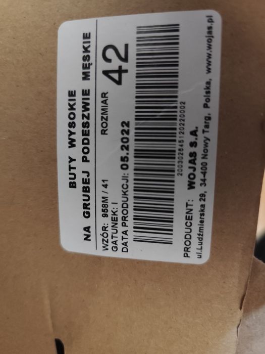 Buty wysokie na grubej podeszwie Wojas