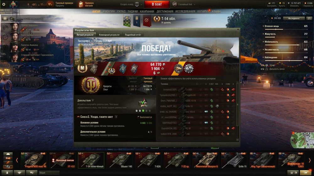 Прокачка акаунта Wot EU.