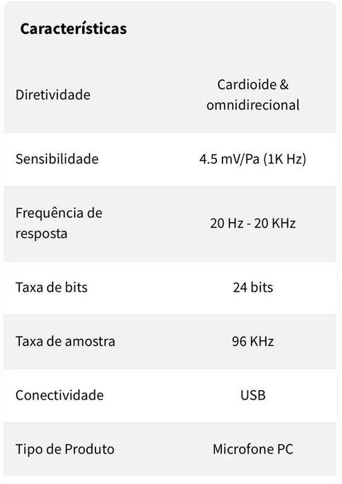 Kit Microfone Streaming HQ Nox Krom Kapsule