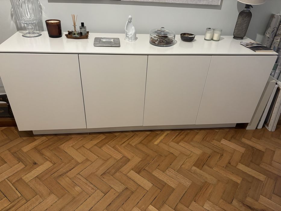 Movel aparador  212 cm branco lacado