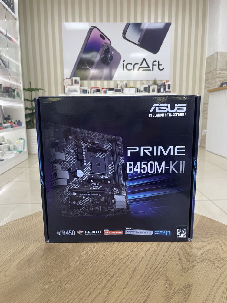 Материнська плата ASUS PRIME B450M-K II