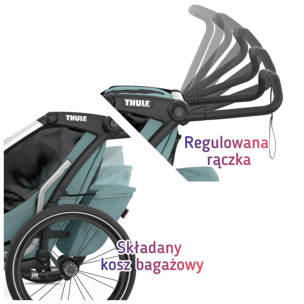 Nowa przyczepka rowerowa Thule Chariot Cross 1 - 5 lat gwarancji