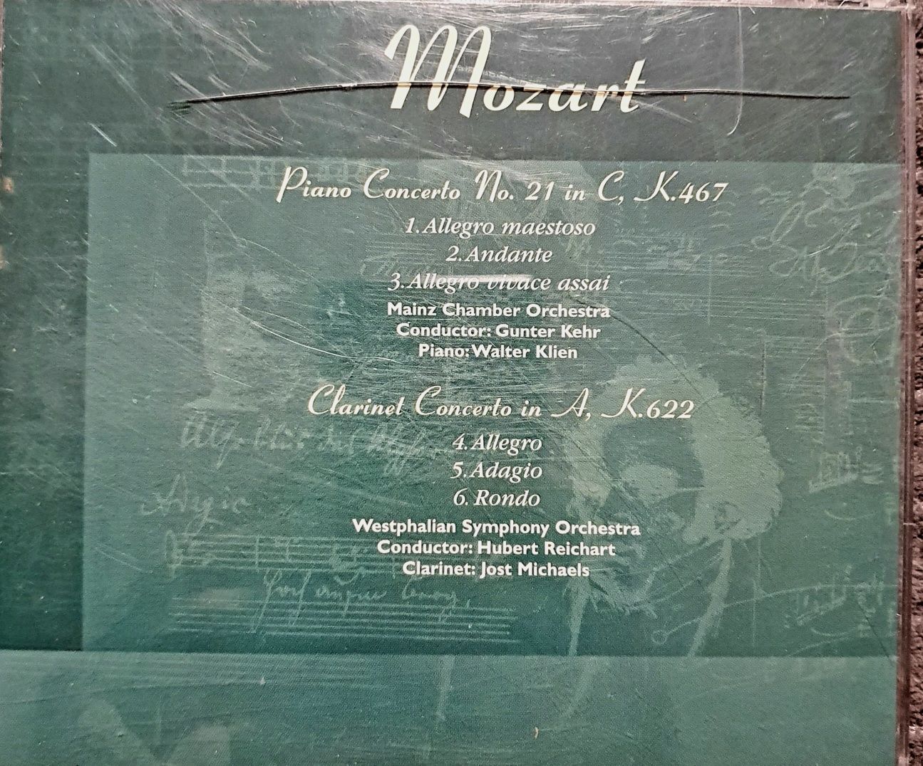 Najwięksi kompozytorzy muzyki klasycznej - Mozart - płyta cd