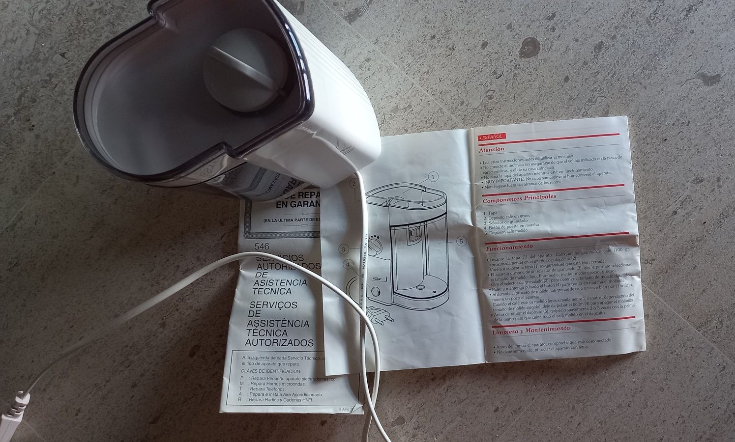 Moinho de café eléctrico