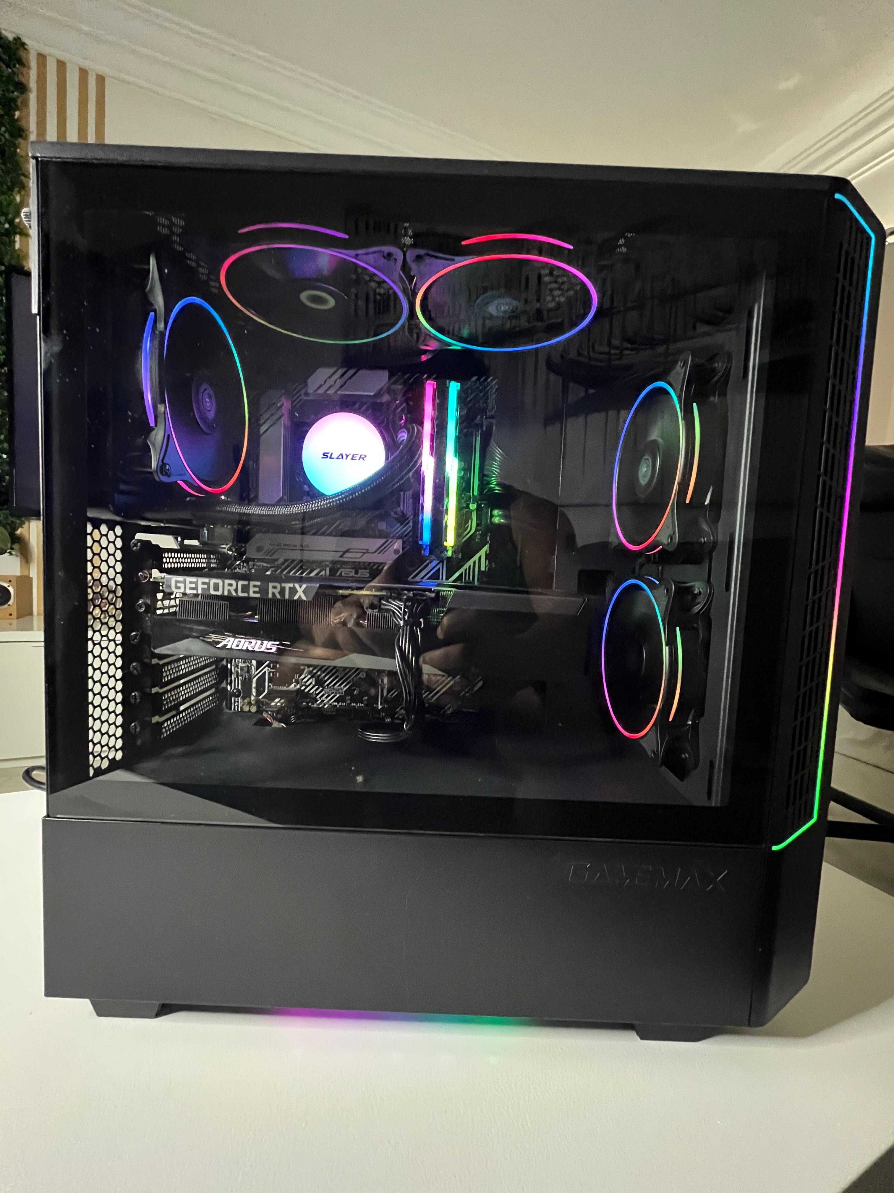 PC Gamer p/ 1440p | RTX 3060 AORUS | Water Cooler | Como Novo
