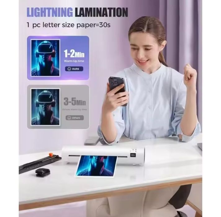 Ламінатор Buyounger SL269, формат до А4, гаряче/холодне ламінування