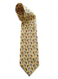 Krawat jedwabny dla wielbiciela golfa 100% jedwab