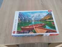 Puzzle 500 elementów jezioro Braies Włochy