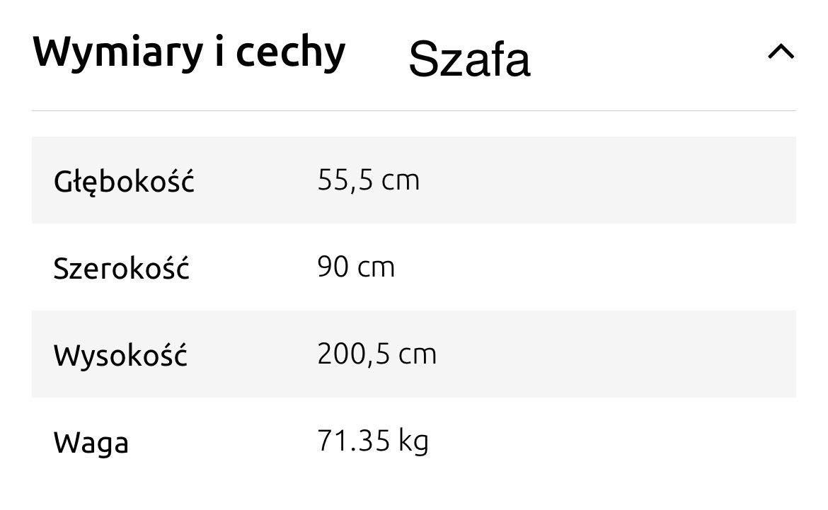 Sprzedam szafę oraz komodę
