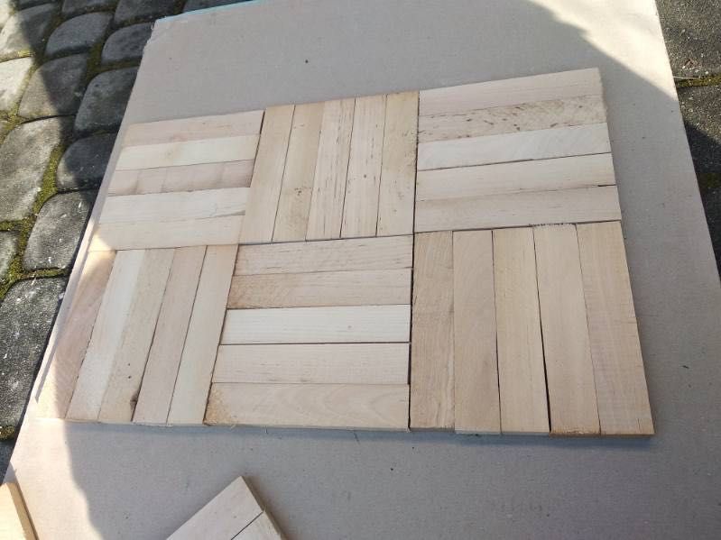 Parkiet mozaika klepka brzozowa 120m2 cena za całość