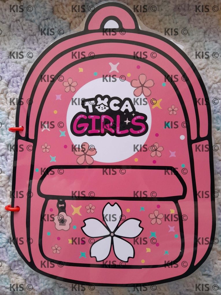 Тока бока рюкзак дівчат, альбом гра на липучках Toca boca girls