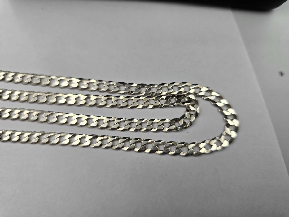 Łańcuszek srebrny pancerka 53cm Szerokość -5mm pr.925 |PLUS Lombard