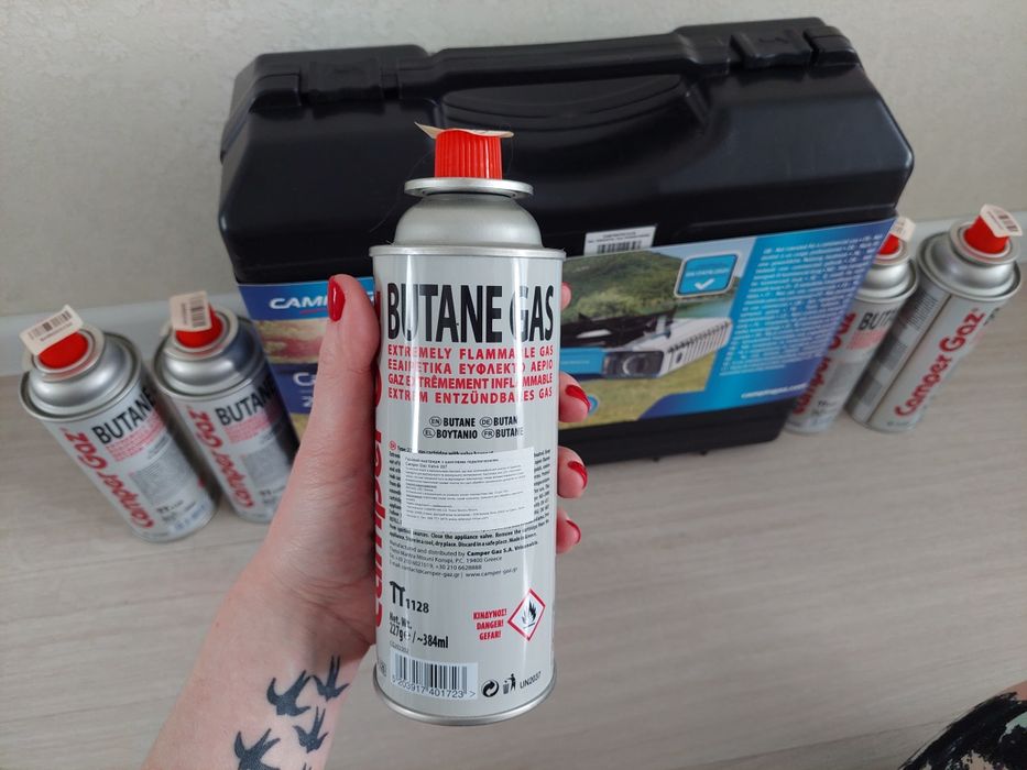 Продам нову портативну газову плиту з балонами