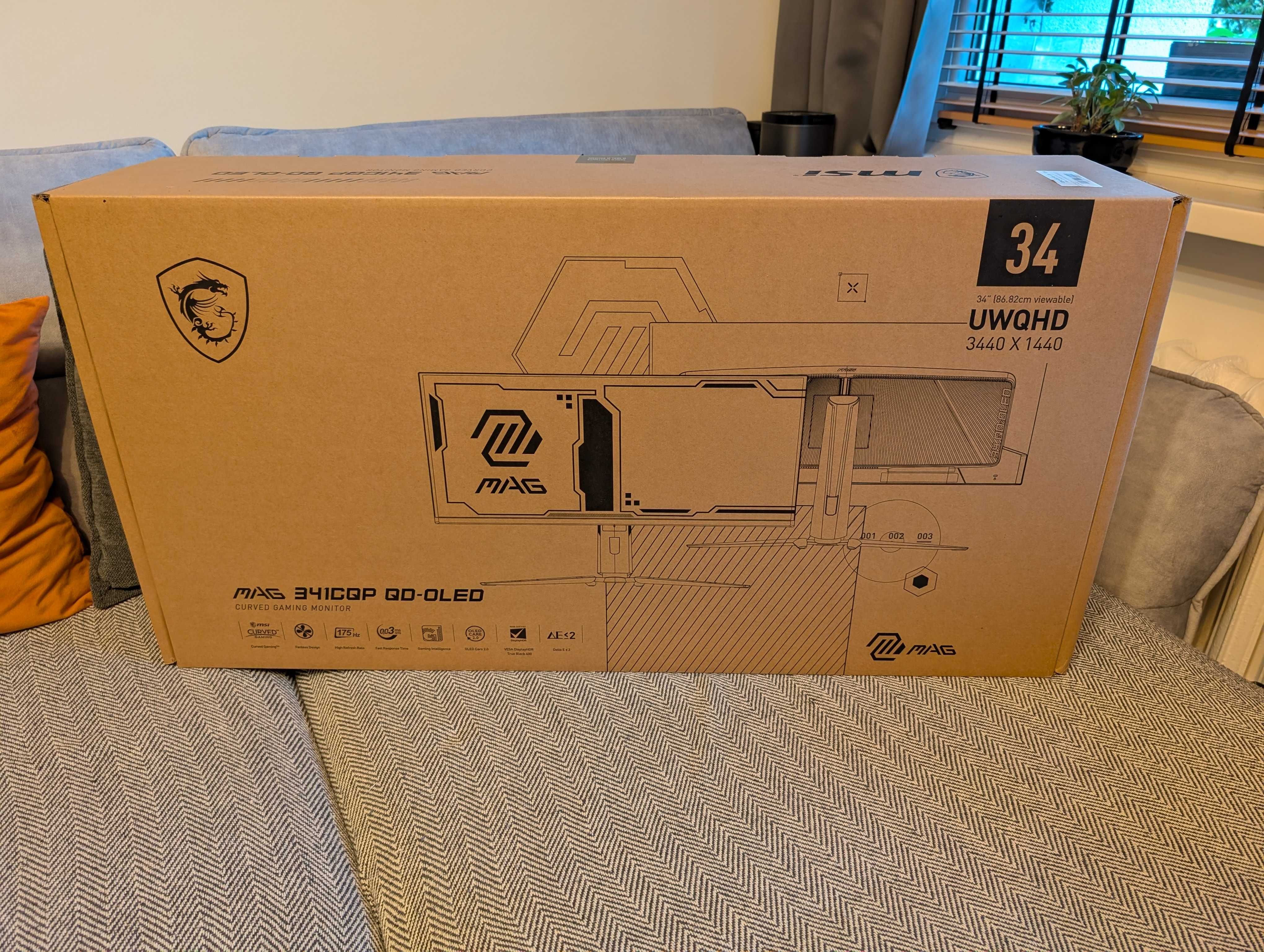 Monitor MSI MAG 341CQP QD-OLED / 3440x1440 / 175Hz / Gwarancja