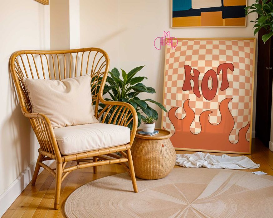 Plakat modernistyczny ,,Hot", 30x40