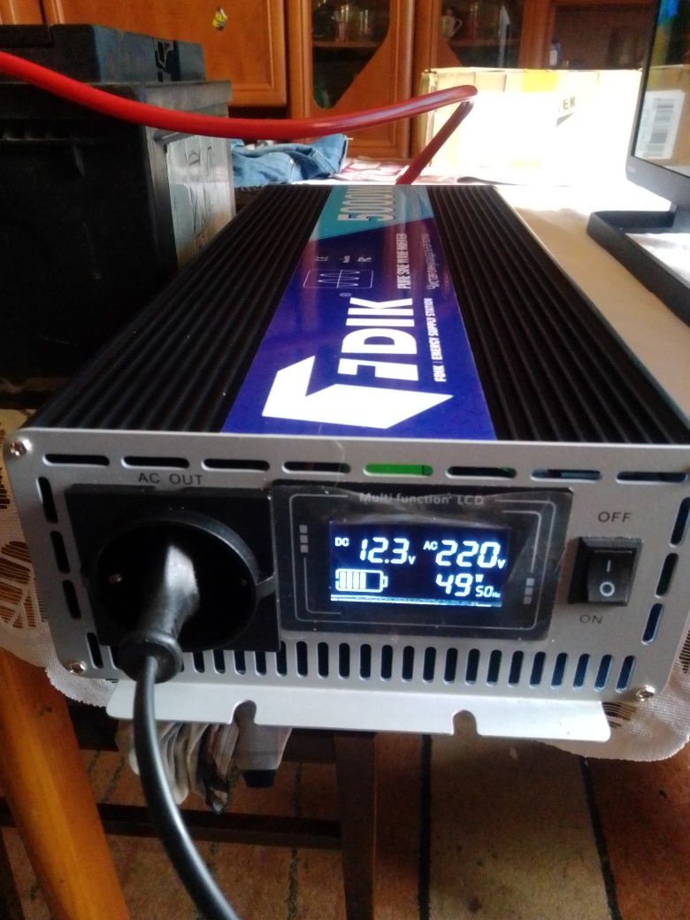 przetwornica inwerter 12v 5000w realnej czysty sinus
