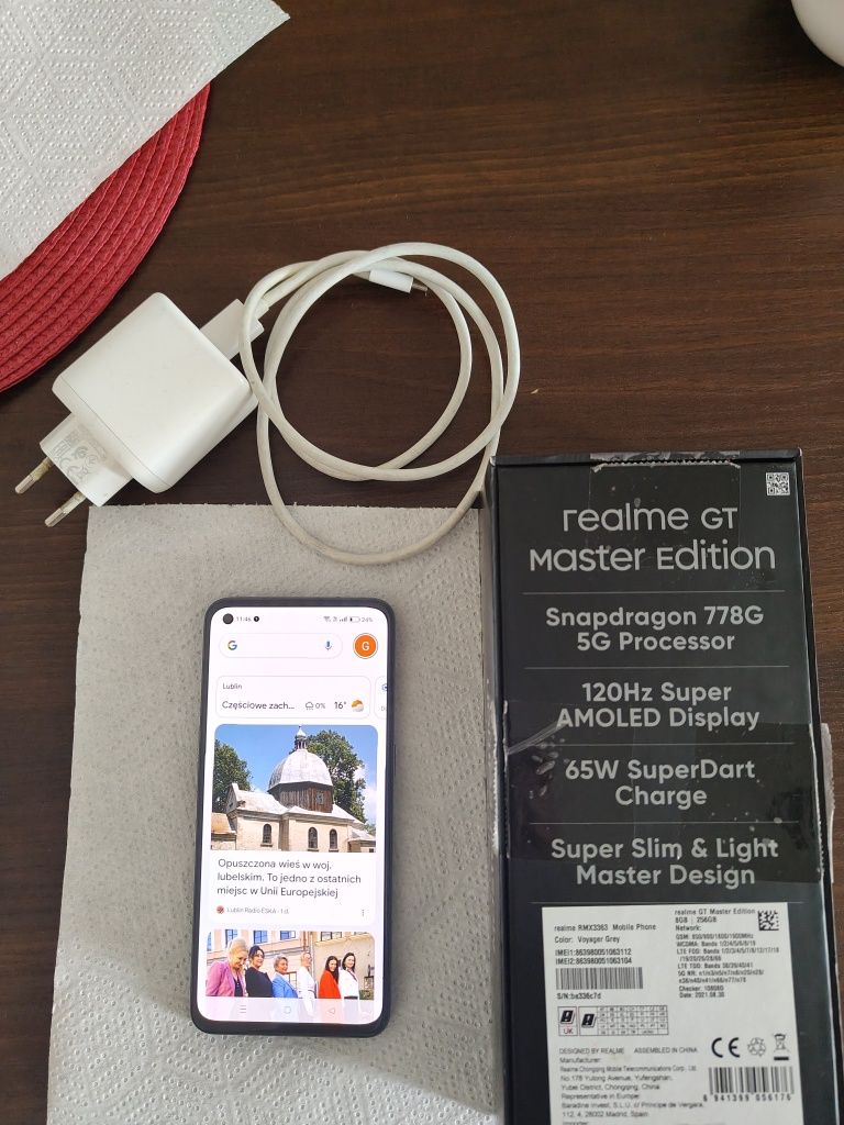 Smartfon telefon Realme GT Master Edition stan bardzo dobry