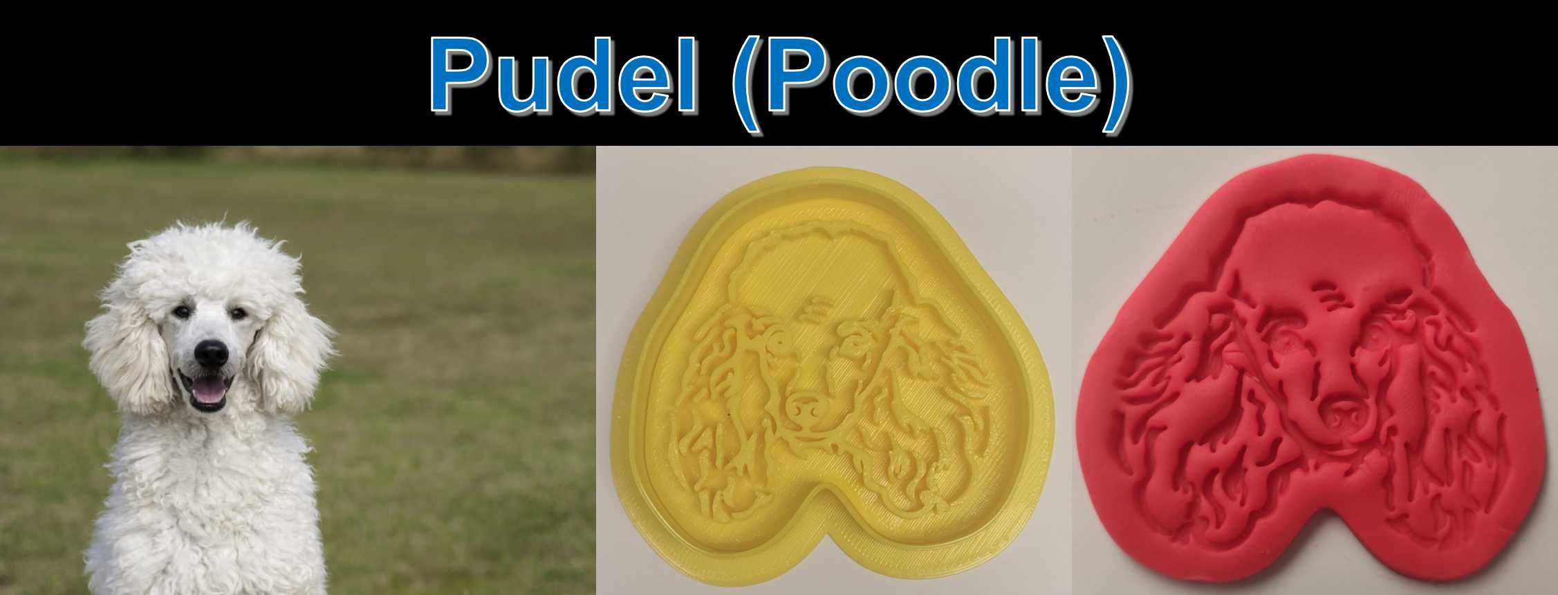 Foremka 3D w kształcie Pudel (Poodle)